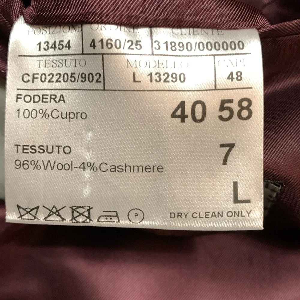 CANALI Italy Wool Cashmere Blend Men's Multi Color Plaid Blazer Large Academia